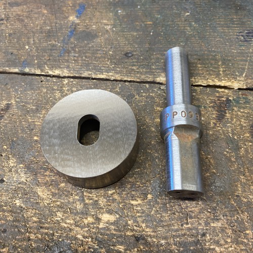 Fly press punch die lozenge - &,