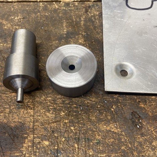 Fly press dimple die - press,